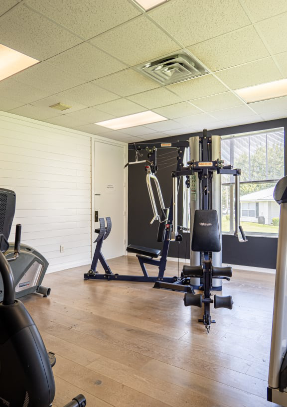 Interior photo of a gym